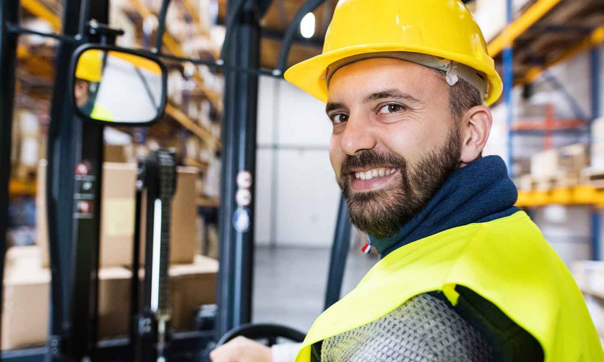 smiling man that works for Trojan on mining site